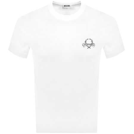 Product image for Moschino Laurel Crown Logo T Shirt White