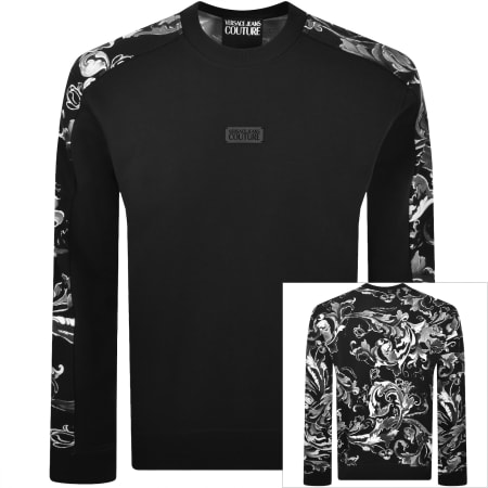 Product image for Versace Jeans Couture Barocco Sweatshirt Black
