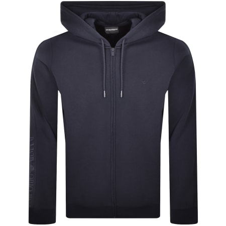 Product image for Emporio Armani Lounge Full Zip Hoodie Navy