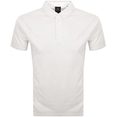 Product image for Armani Exchange Polo T Shirt Off White