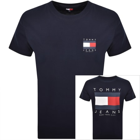 Product image for Tommy Jeans Graphic Backprint T Shirt Navy
