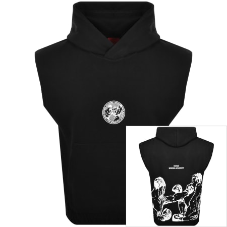Product image for HUGO Duboxo Hooded Vest Black