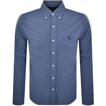 Product image for Ralph Lauren Featherweight Mesh Shirt Blue