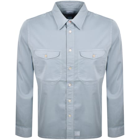 Product image for Paul Smith Casual Fit Long Sleeved Shirt Blue