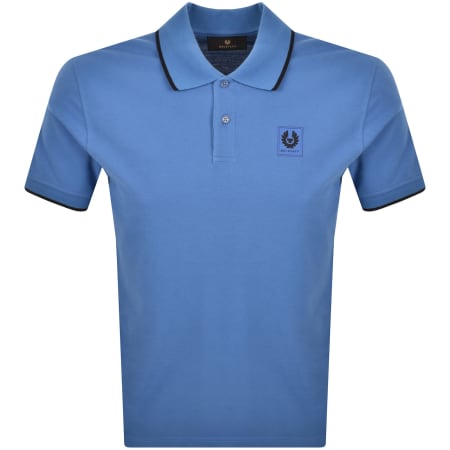 Product image for Belstaff Tipped Polo T Shirt Marine Blue