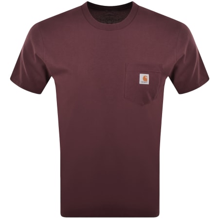 Product image for Carhartt WIP Pocket T Shirt Burgundy