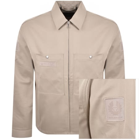 Product image for Belstaff Competition Twill Overshirt Beige