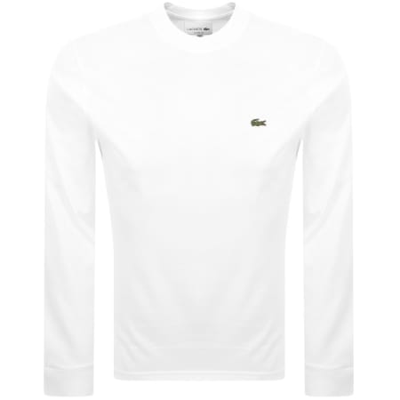 Product image for Lacoste Long Sleeved T Shirt White