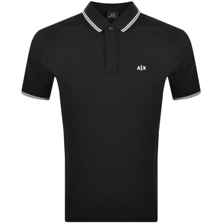 Product image for Armani Exchange Polo T Shirt Black