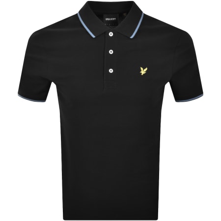 Product image for Lyle And Scott Tipped Polo T Shirt Black