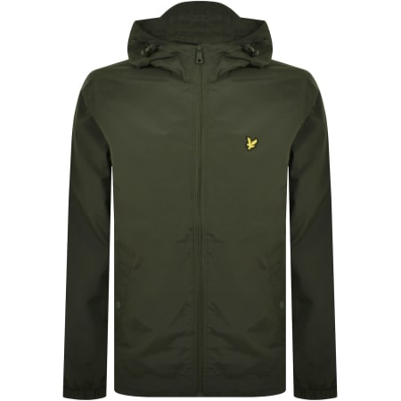 Product image for Lyle And Scott Hooded Pocket Jacket Green
