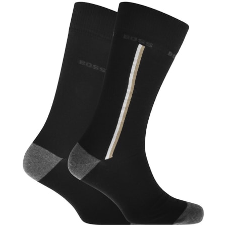 Product image for BOSS 2 Pack Crew Socks Black
