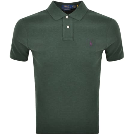 Product image for Ralph Lauren Custom Slim Polo T Shirt Green