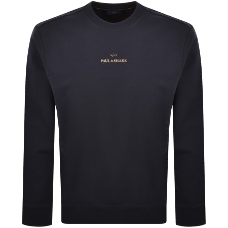 Product image for Paul And Shark Logo Sweatshirt Navy
