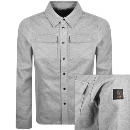 Product image for Luke 1977 Ettrick Overshirt Grey Marl