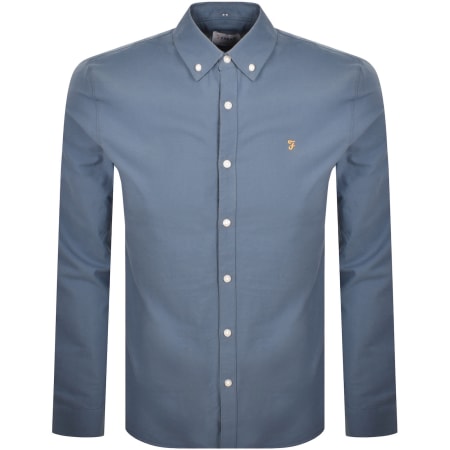 Product image for Farah Brewer Long Sleeve Shirt Blue