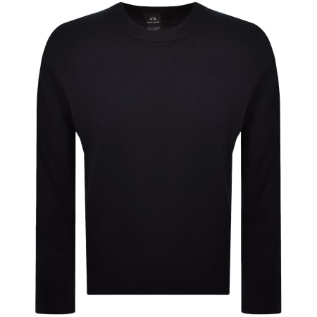Product image for Armani Exchange Knit Jumper Deep Navy