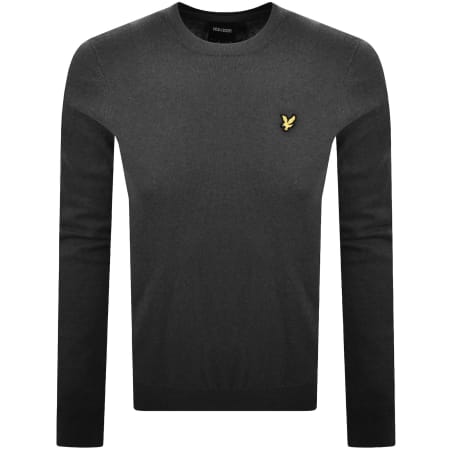 Product image for Lyle And Scott Cotton Merino Jumper Grey