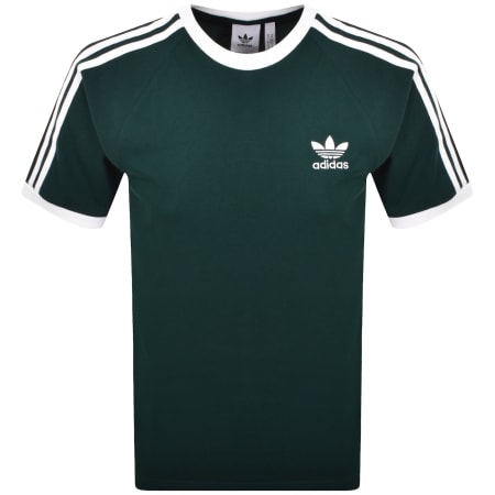 Product image for adidas 3 Stripe T Shirt Green