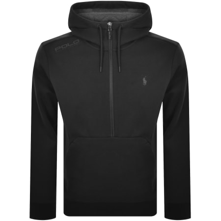 Product image for Ralph Lauren Half Zip Hoodie Black