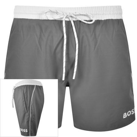 Product image for BOSS Starfish Swim Shorts Dark Grey
