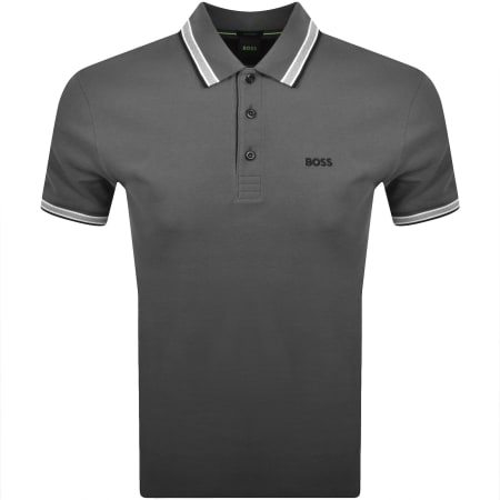 Product image for BOSS Paddy Polo T Shirt Open Grey