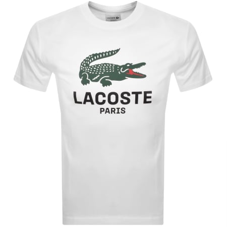 Product image for Lacoste Paris Logo T Shirt White