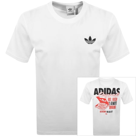 Product image for adidas Orignals Pizza Box T Shirt White