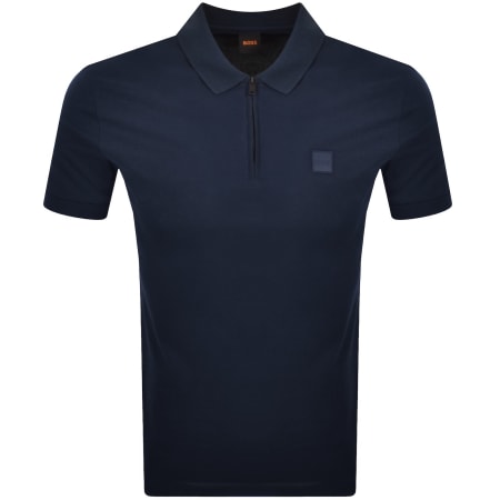 Product image for BOSS Passerzip Polo T Shirt Blue