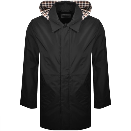 Product image for Aquascutum Packable Trench Coat Black