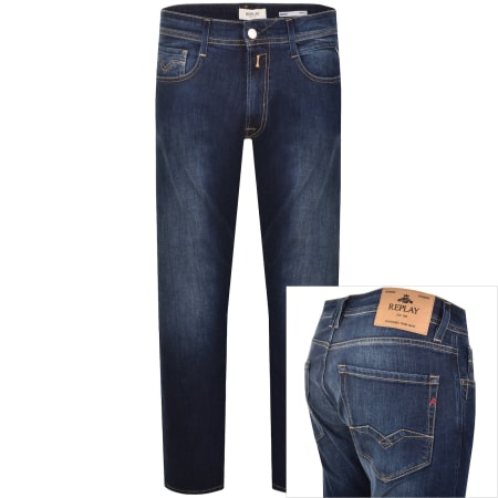 Product image for Replay Comfort Fit Rocco Jeans Mid Wash Blue
