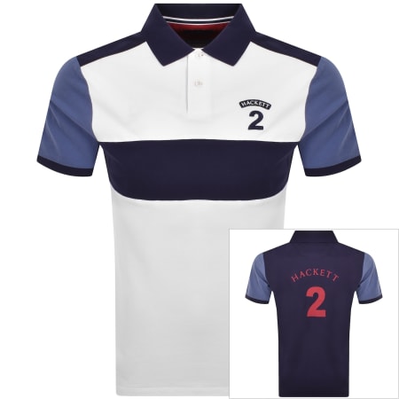 Product image for Hackett Number Polo T Shirt White