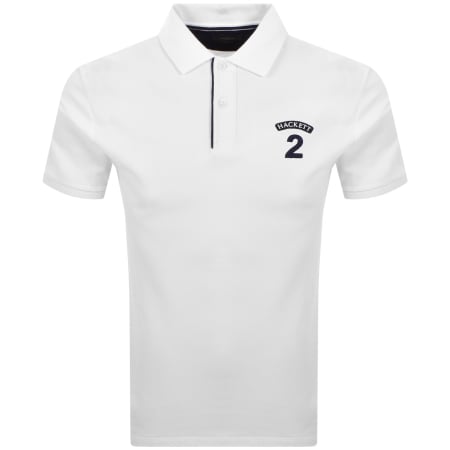 Product image for Hackett Number Polo T Shirt White
