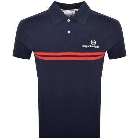 Product image for Sergio Tacchini Supermac Polo T Shirt Navy