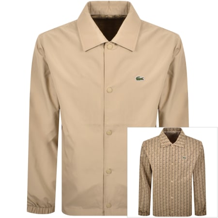 Product image for Lacoste Reversible Logo Jacket Beige