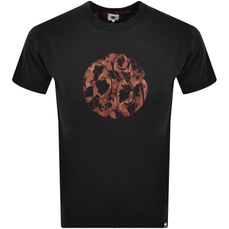Product image for Pretty Green Brindle Logo T Shirt Black