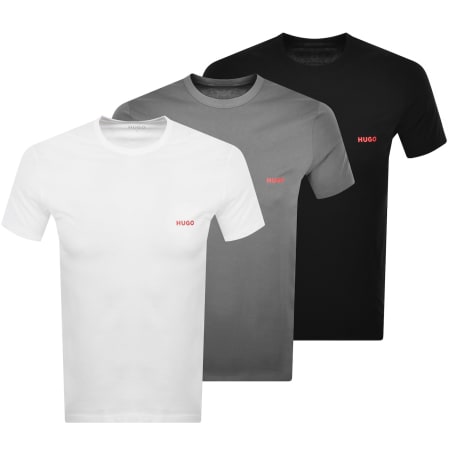 Product image for HUGO 3 Pack Crew Neck T Shirts