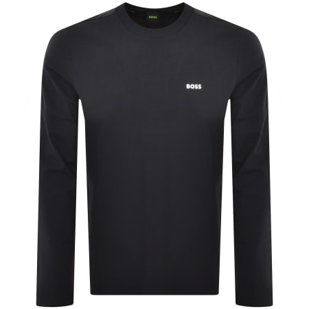 Product image for BOSS Long Sleeved T Shirt Navy