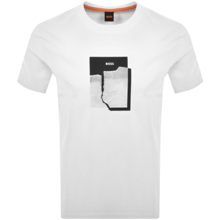 Product image for BOSS Brokenice T Shirt White