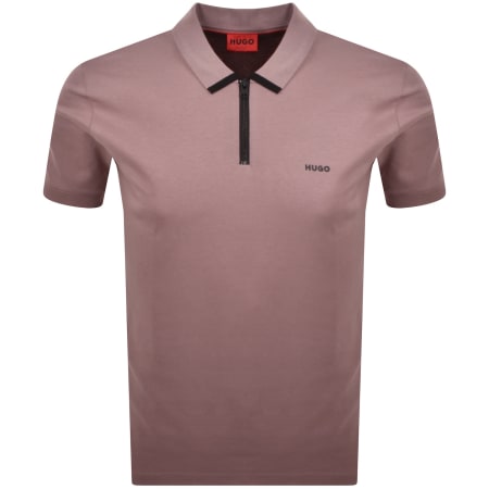 Product image for HUGO Dalomino Polo T Shirt Purple