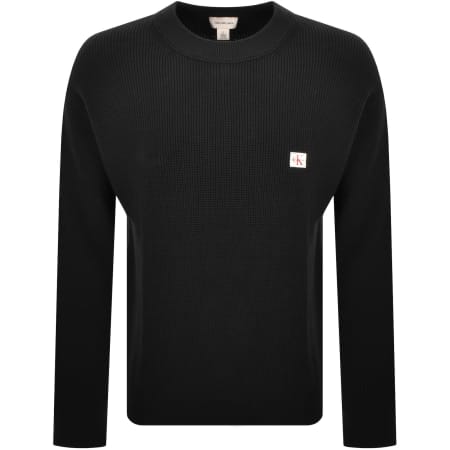 Product image for Calvin Klein Jeans Waffle Jumper Black