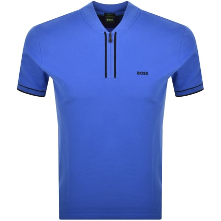 Product image for BOSS Pariq Polo T Shirt Medium Blue
