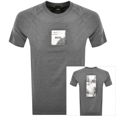 Product image for BOSS Stripe Zone T Shirt Grey