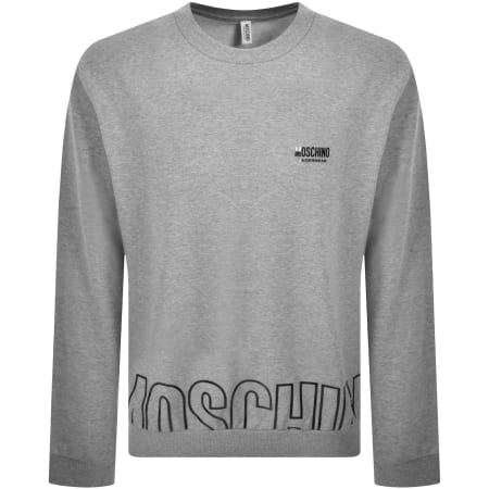 Product image for Moschino Underwear Logo Sweatshirt Grey