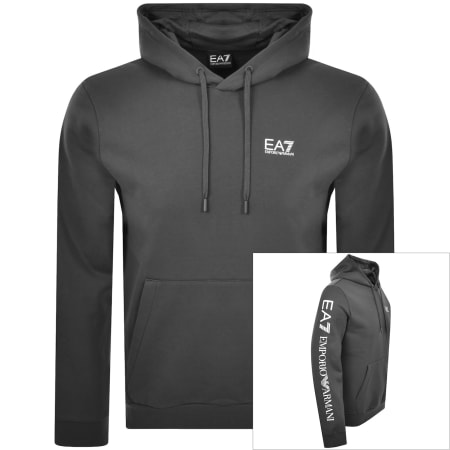 Product image for EA7 Emporio Armani Logo Hoodie Grey