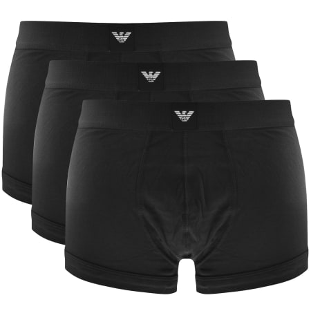 Product image for Emporio Armani Underwear 3 Pack Boxer Trunks Black