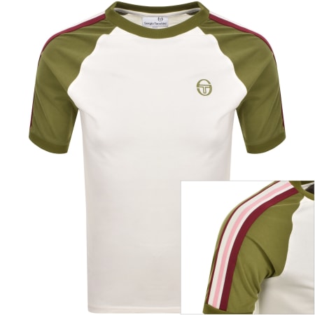 Product image for Sergio Tacchini Ringer T Shirt Cream