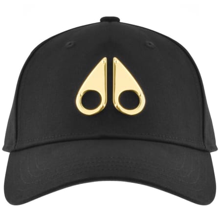 Product image for Moose Knuckles Gold Logo Icon Cap Black