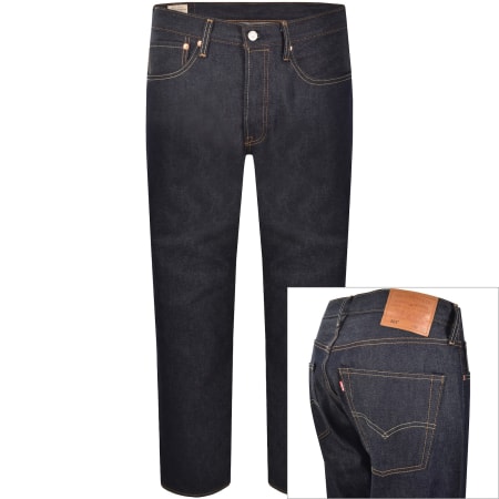 Product image for Levis 501 Original Selvedge Denim Jeans Blue
