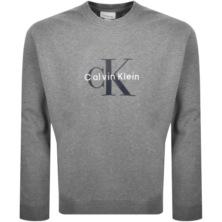 Product image for Calvin Klein Jeans Terry Sweatshirt Grey Heather